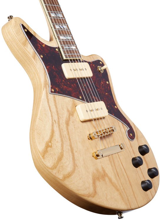 D'Angelico Deluxe Bedford - Natural Swamp Ash with P-90s