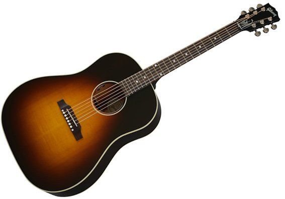 981ec2 edited amrs45slnb angle - Gibson Acoustic Slash J-45 Standard  November Burst-NEW