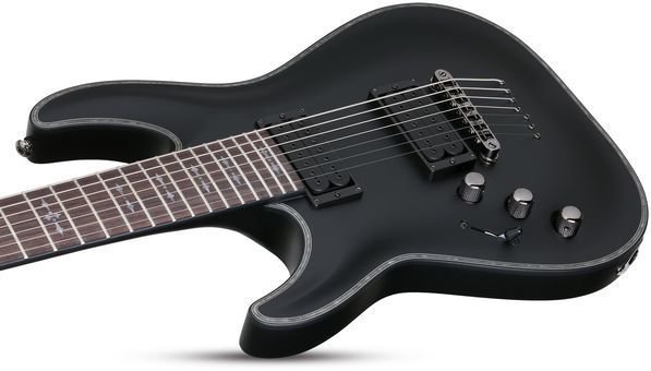 Schecter Hellraiser C-7 Passive, Left-handed - Satin Black | Sweetwater