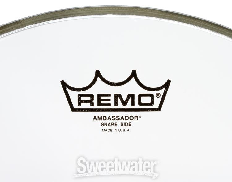 Remo Ambassador Clear Snare-side Drumhead - 14 inch