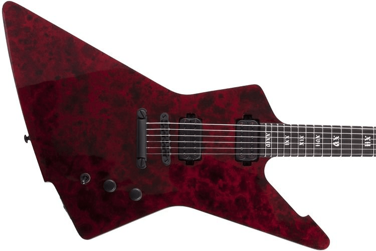 schecter e1 apocalypse red reign