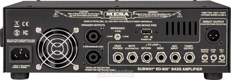 Mesa/Boogie Bass 800D 800-watt Bass Amplifier Head