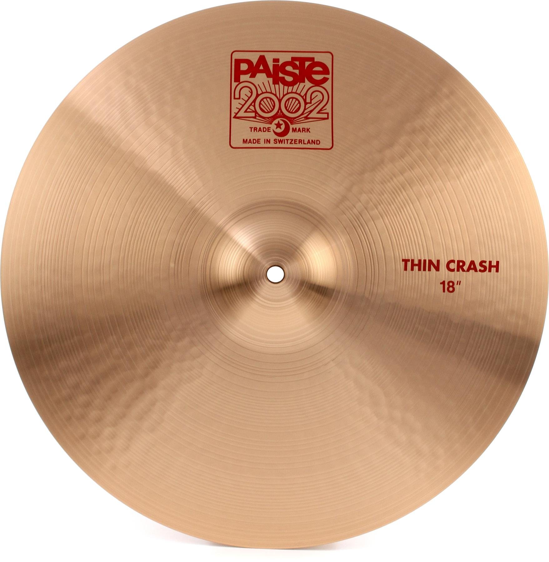 Paiste 18 inch 2002 Thin Crash Cymbal | Sweetwater