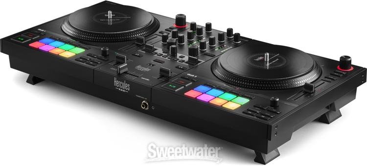 hercules djcontrol inpulse t7 2-deck motorized dj controller