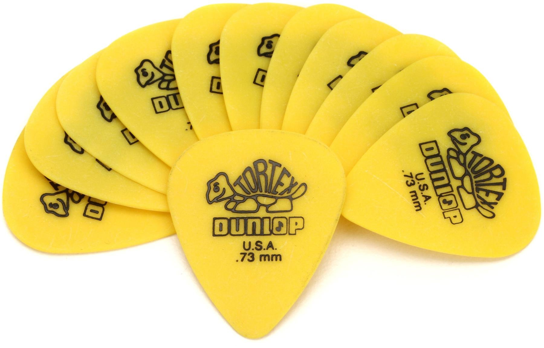 Pack of 12 Dunlop 418P.73 Tortex Standard Player Pack