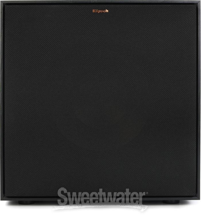 Klipsch R-121SW Subwoofer - Black Textured Vinyl Wood Grain Klipsch R-121SW Subwoofer - Black Textured Vinyl Wood Grain