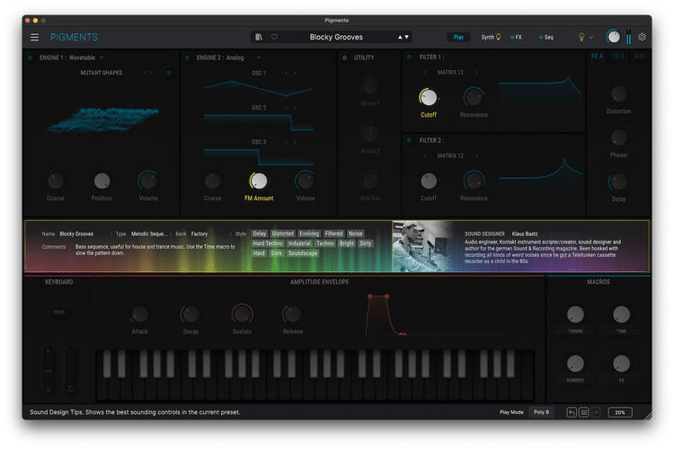 Arturia Pigments 6 Polychrome Virtual Synthesizer Software
