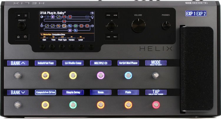 Line 6 Helix Guitar Multi-effects Floor Processor - Space Gray Sweetwater  Exclusive