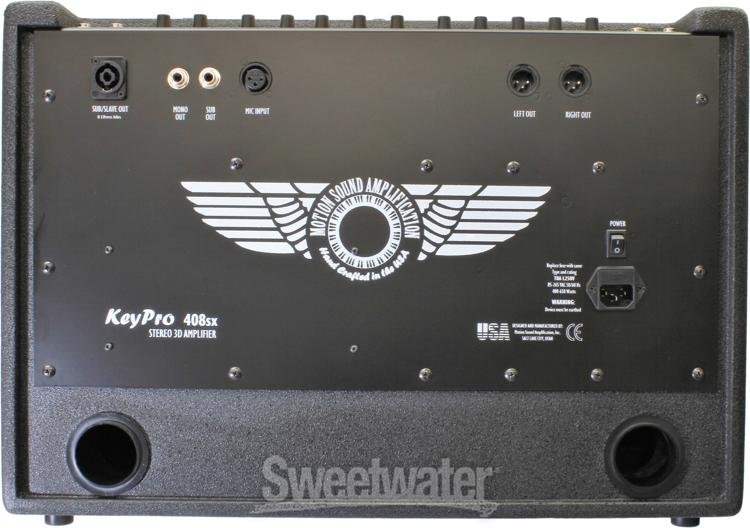 Motion Sound Kp 408sx 400 600w 2 X 8 Inch Stereo Keyboard Amp Sweetwater 5348