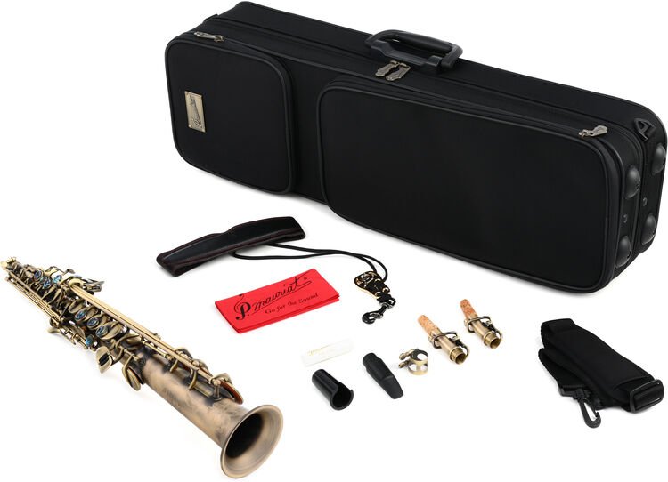 P. Mauriat System 76 Soprano Saxophone with 2 Necks - Dark Vintage ...