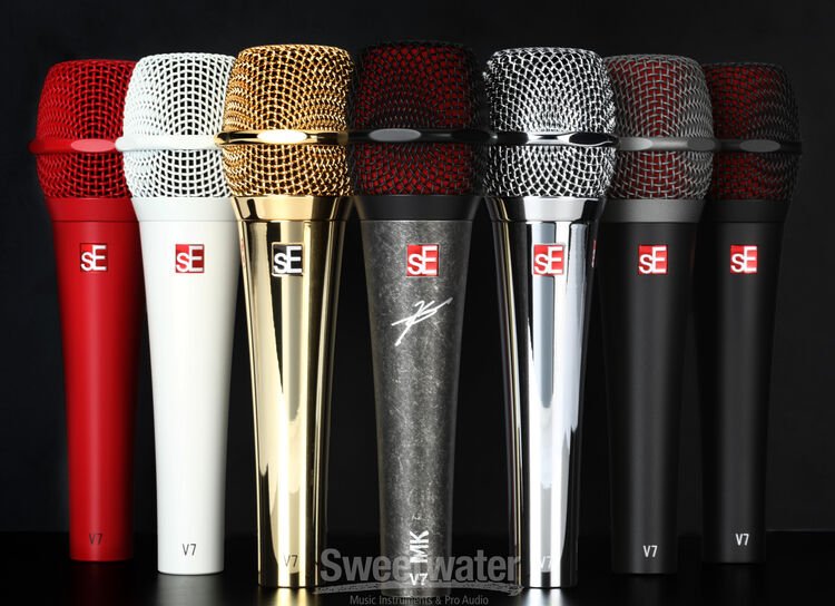 sE Electronics V7 Black Dynamic Supercardioid Handheld Vocal