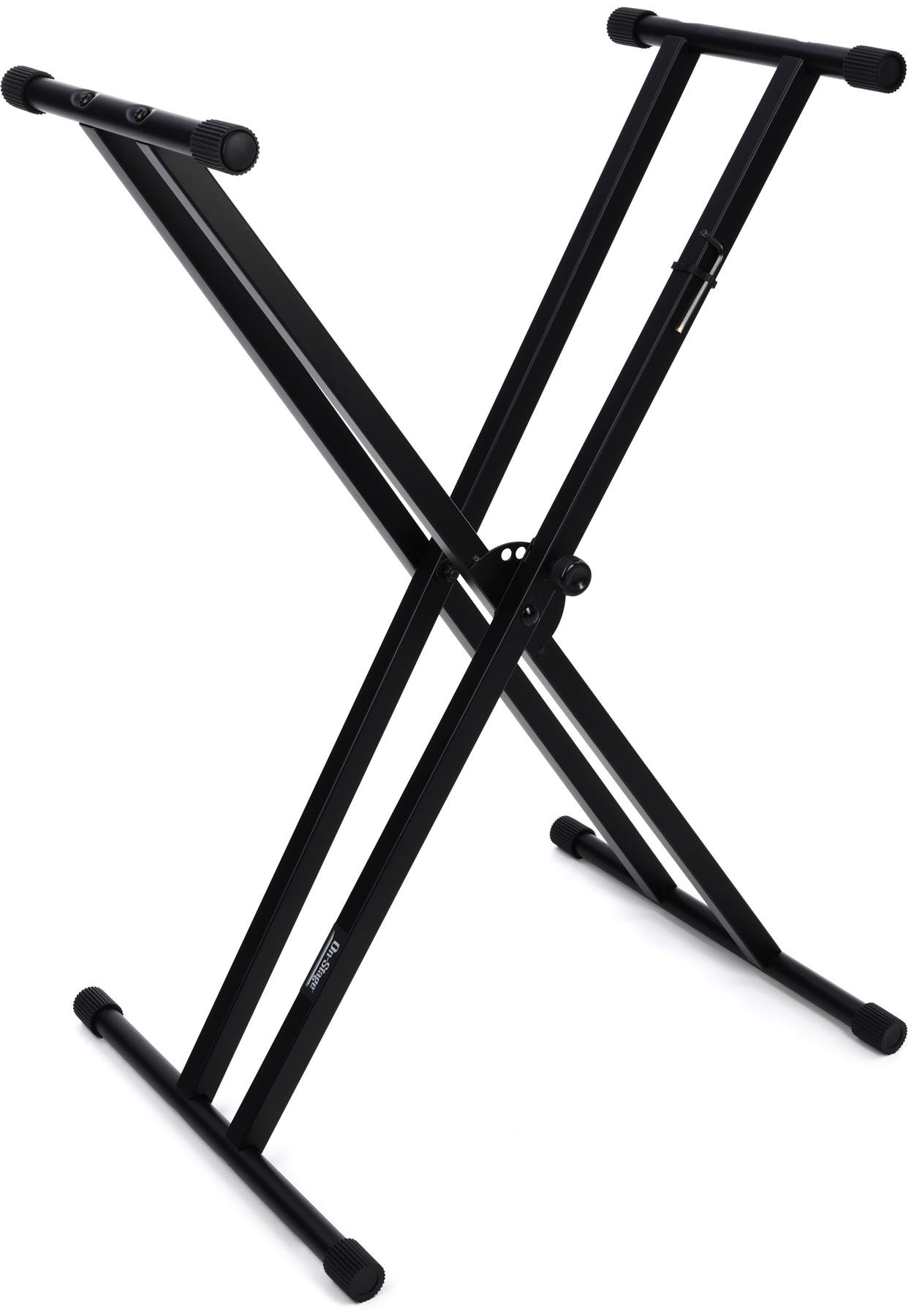 On Stage Stands Ks7171 Double X Keyboard Stand With Bolted Attachment Sweetwater