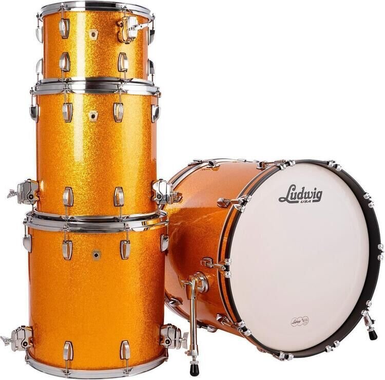 Ludwig Classic Maple 4-piece Shell Pack - Gold Sparkle