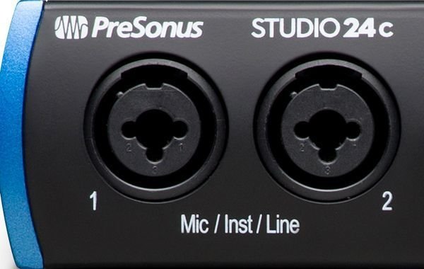 PreSonus Studio 24c 2x2 USB Type-C Audio/MIDI Interface - Micro Center