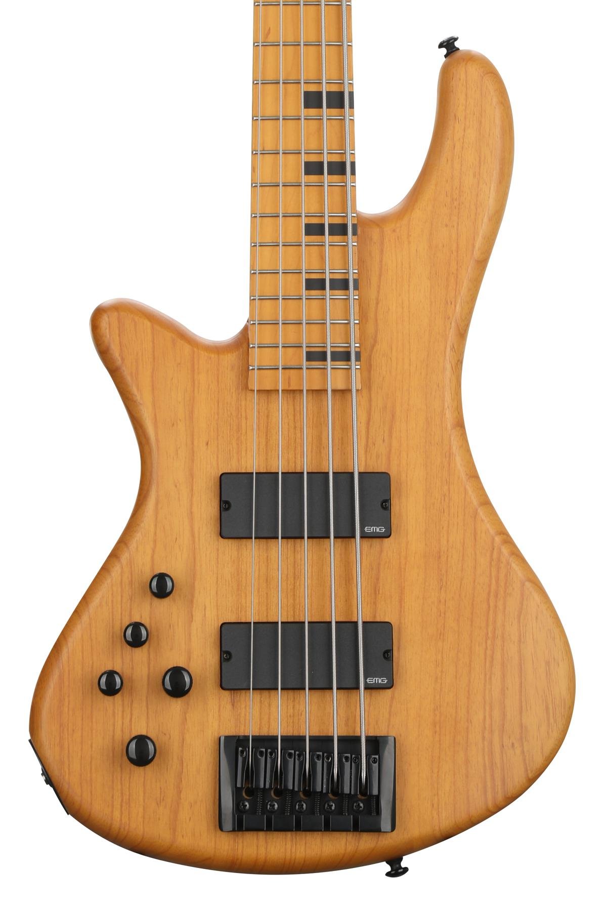Schecter Stiletto-5 Session Left-handed - Aged Natural Satin image 1