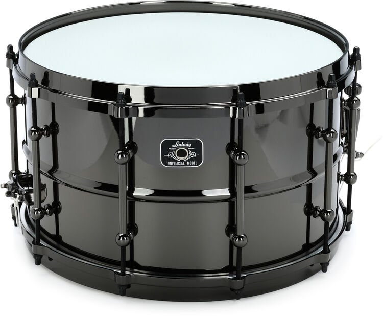 Ludwig Universal Black Brass Snare Drum - 8 x 14-inch - Polished