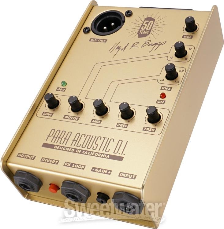 LR Baggs Para DI Acoustic Guitar Preamp - Gold | Sweetwater LR Baggs Para DI Acoustic Guitar Preamp - Gold | Sweetwater