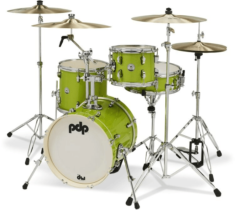 PDP New Yorker 4-piece Shell Pack - Electric Green Sparkle