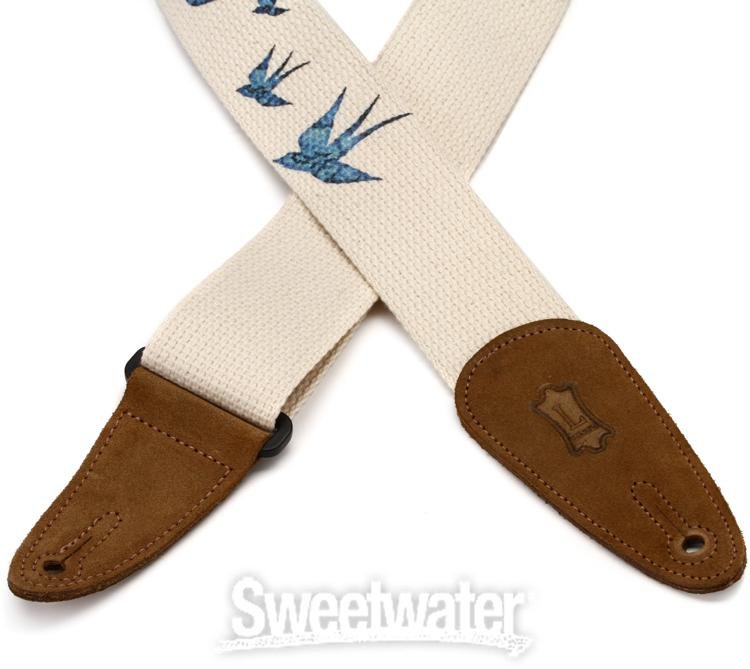 Levy's MC8U Cotton Guitar Strap - Blue Bird