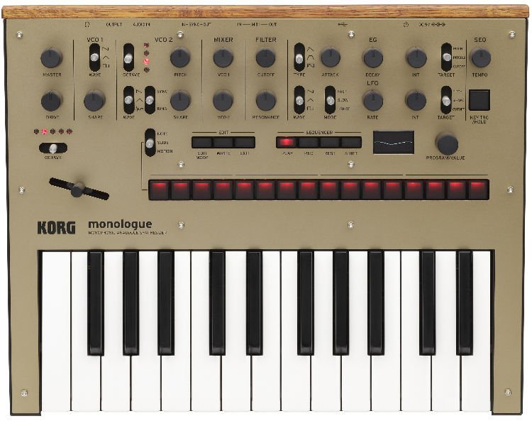 Korg monologue Analog Synthesizer - Gold | Sweetwater