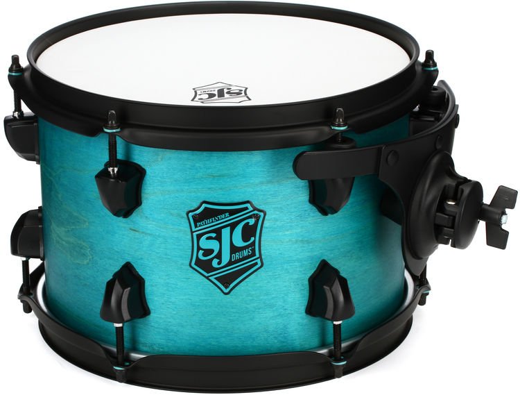 SJC Custom Drums Pathfinder Series Snare Drum 6.5 Inches X 14 Inches Teal Satin 
