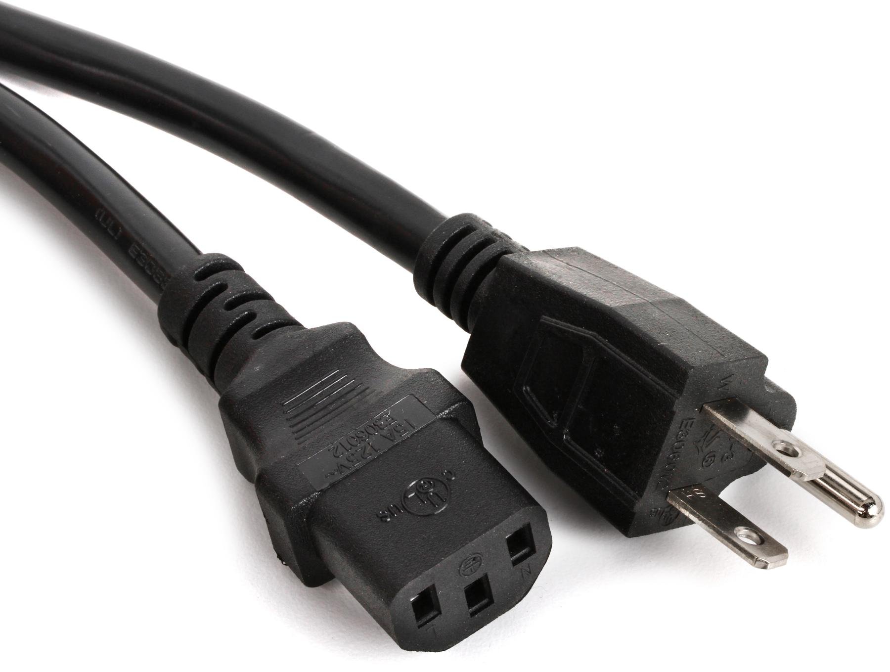 Hosa PWC-408 IEC C13 to NEMA 5-15P Power Cord 8 Feet