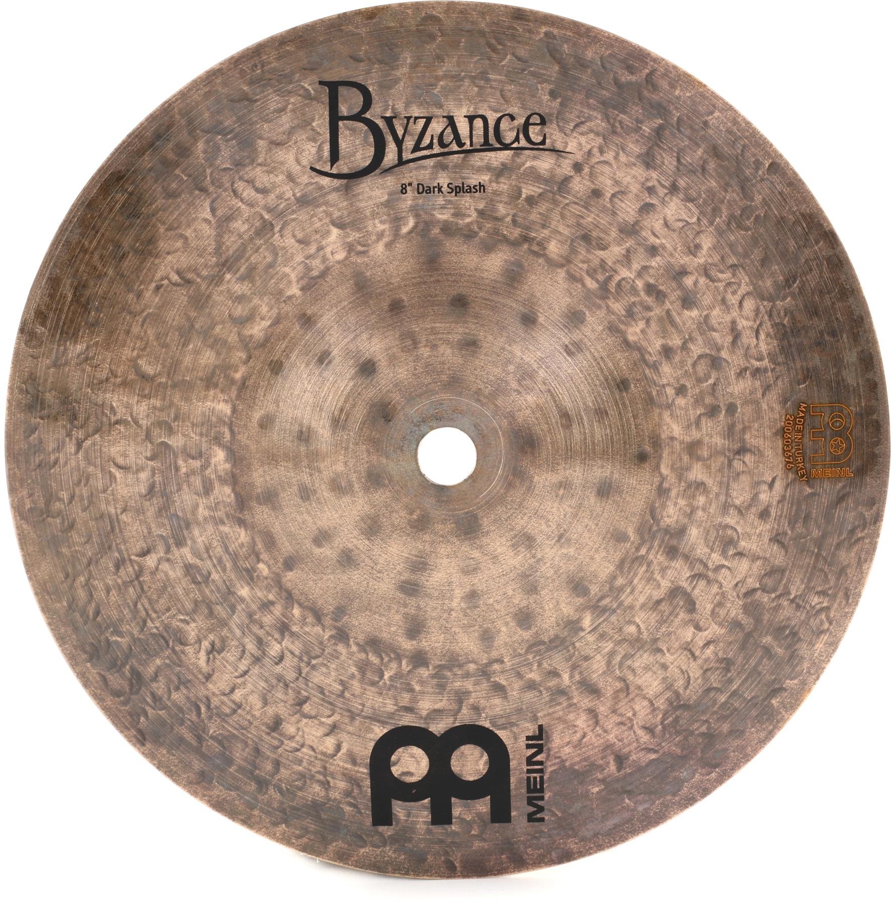 B8DAS Meinl Cymbals Byzance 8 Dark Splash — MADE IN TURKEY — Hand Hammered B20 Bronze 2-YEAR WARRANTY