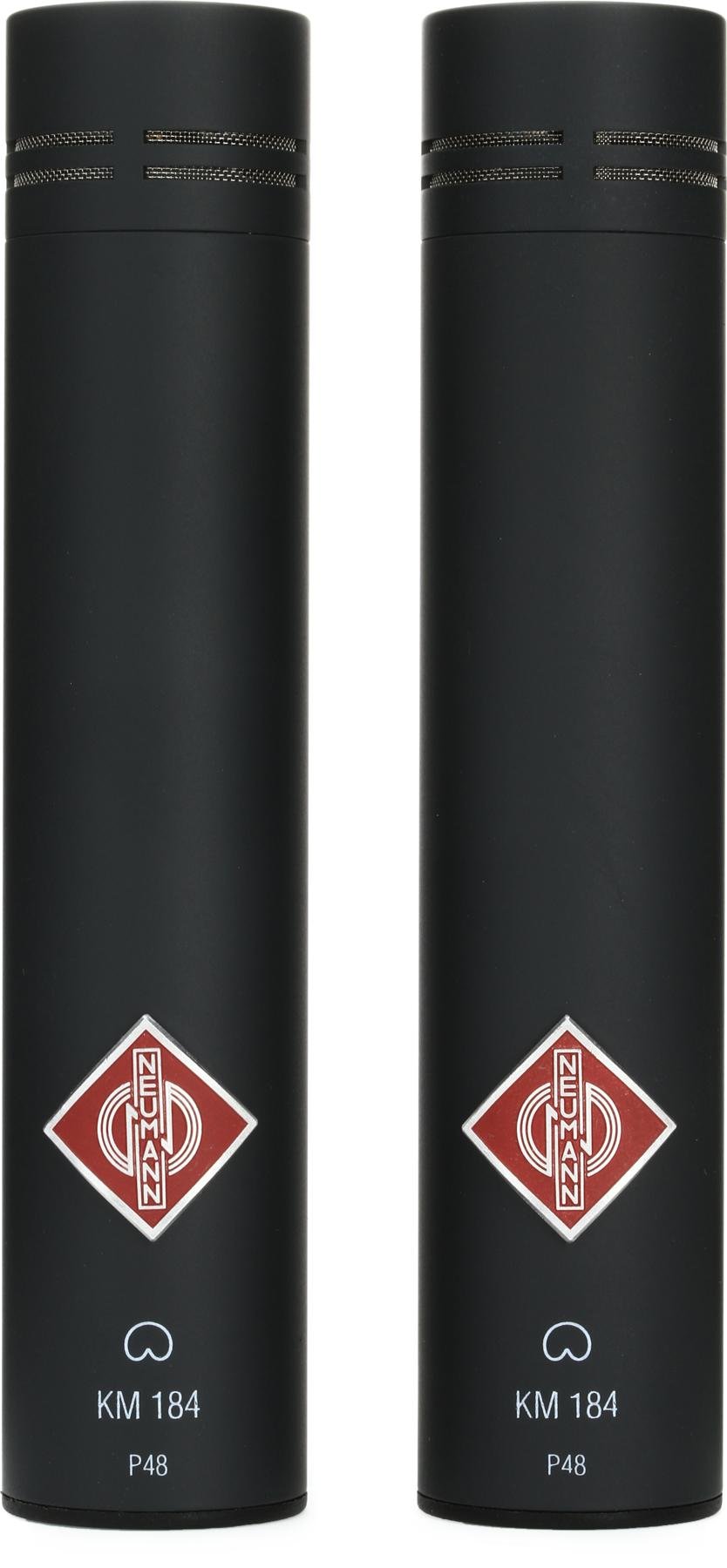 Neumann KM 184 Stereo Set Small-diaphragm Cardioid Microphones - Matte Black image 1