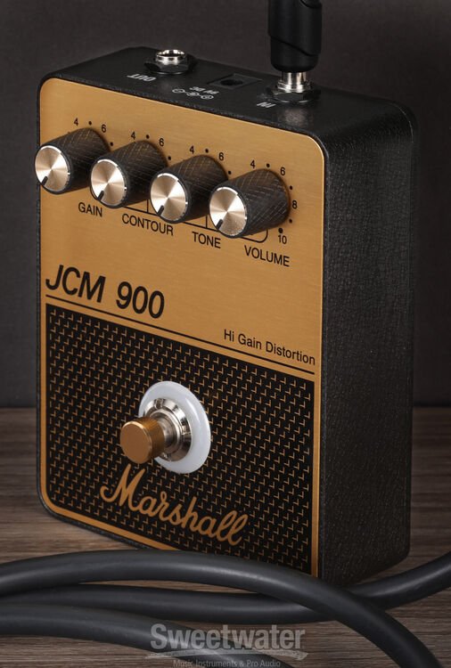 Marshall JCM 900 ハイゲインディストーション Marshall JCM900 Hi Gain Distortion Effects Pedal - Gold