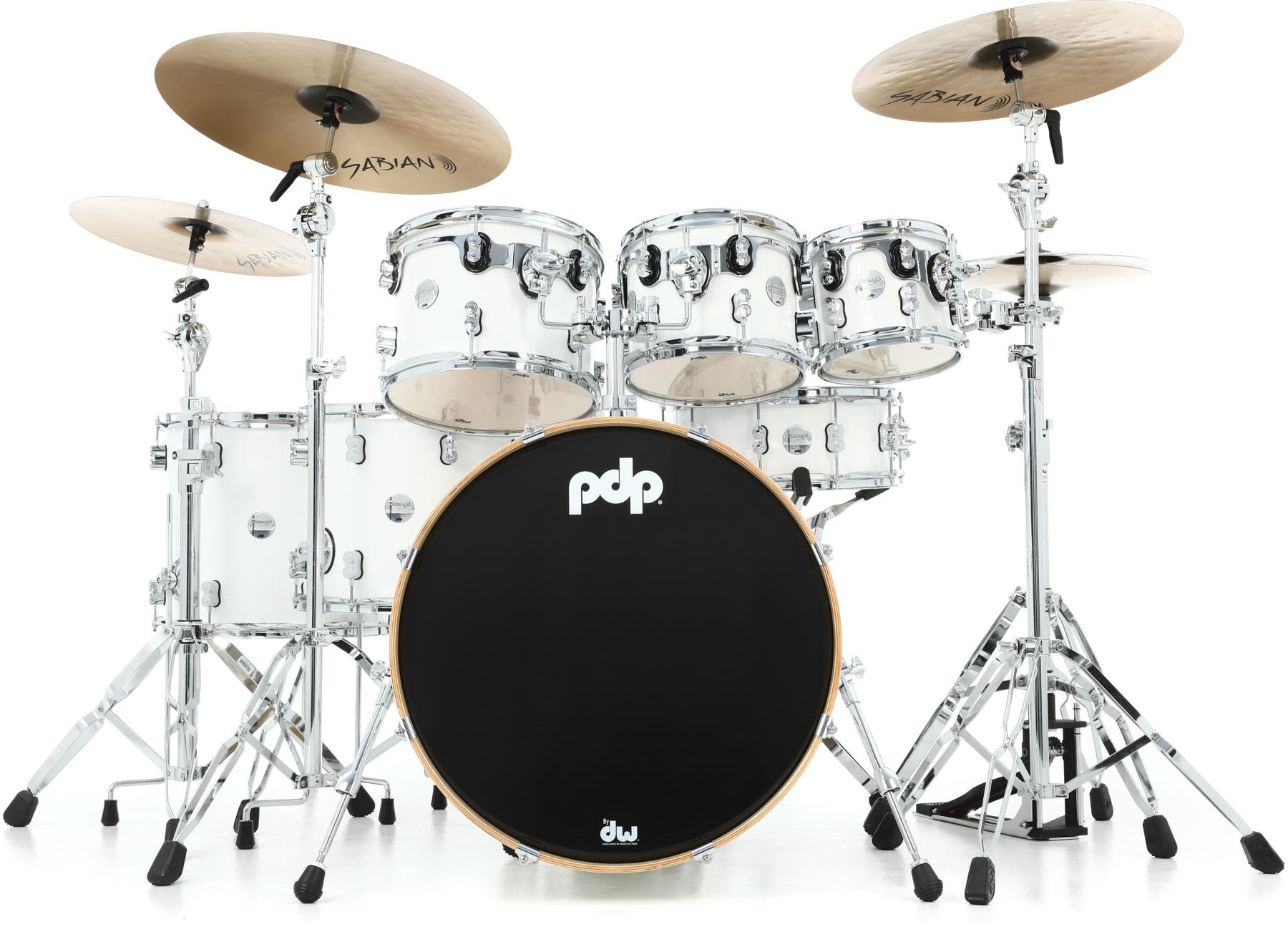 pdp by dw encore 5-piece drum kit with hardware and cymbals