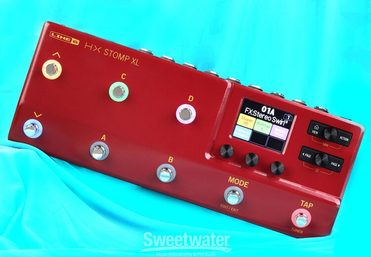 Line 6 HX Stomp XL Guitar Multi-effects Floor Processor - Burgundy