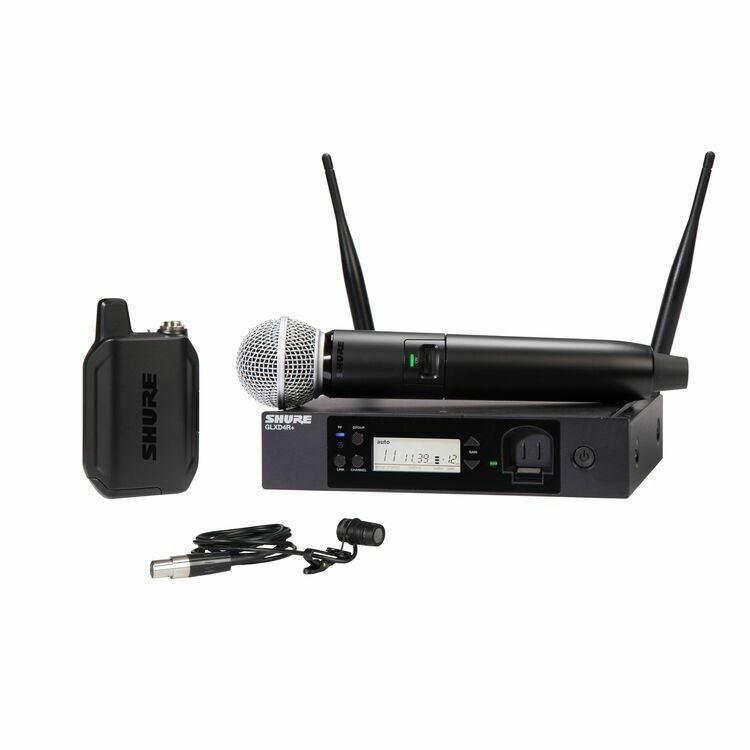Shure GLXD124R+/85 Digital Wireless Combo Rackmount System