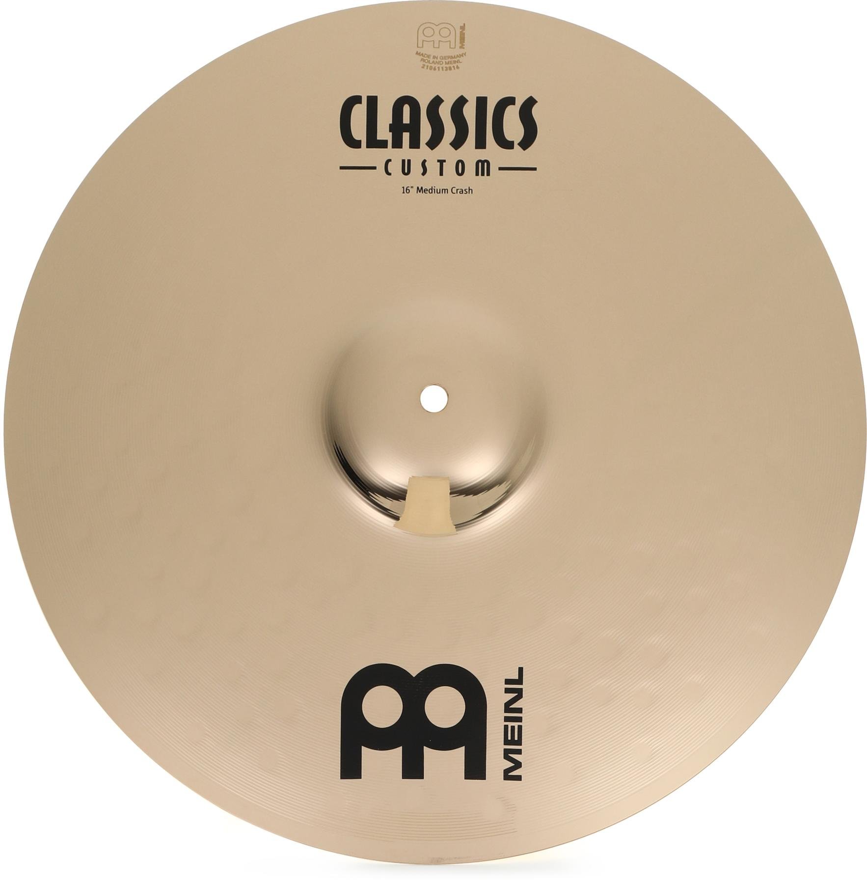 Meinl Cymbals 16 inch Classics Custom Medium Crash Cymbal | Sweetwater