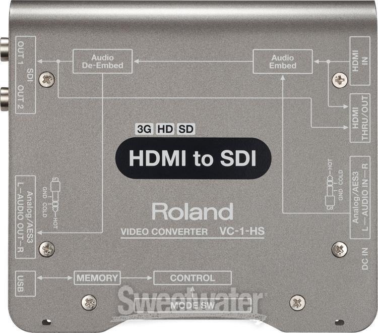 Roland HDMI to SDI コンバーター Roland VC-1-HS HDMI-to-SDI Video Converter | Sweetwater