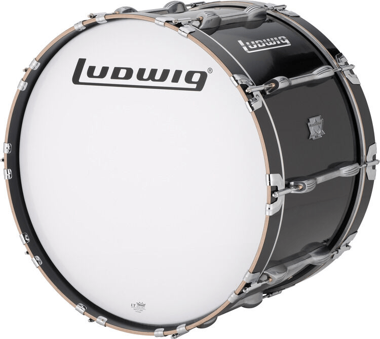 Ludwig LUMB20PB Ultimate Marching Bass Drum - 14 x 26 inch - Black ...