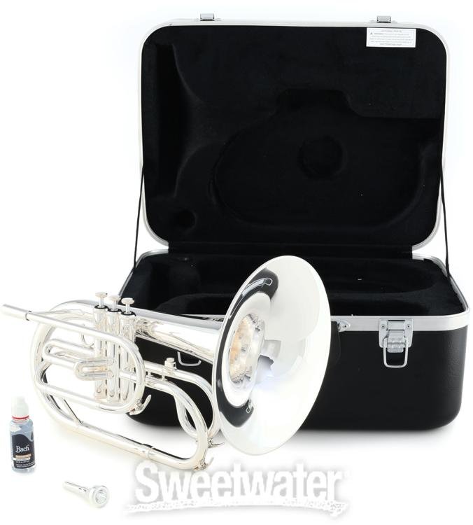 King KMP411S Marching Mellophone Silverplated Sweetwater