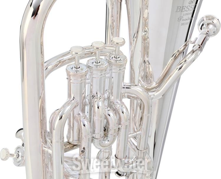 Besson BE165 Prodige Non compensating Euphonium 4 Valve 3 1 Silver Plated Sweetwater