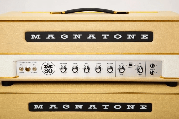 Magnatone Super Fifty-Nine M-80 - 45-watt Tube Head - Gold