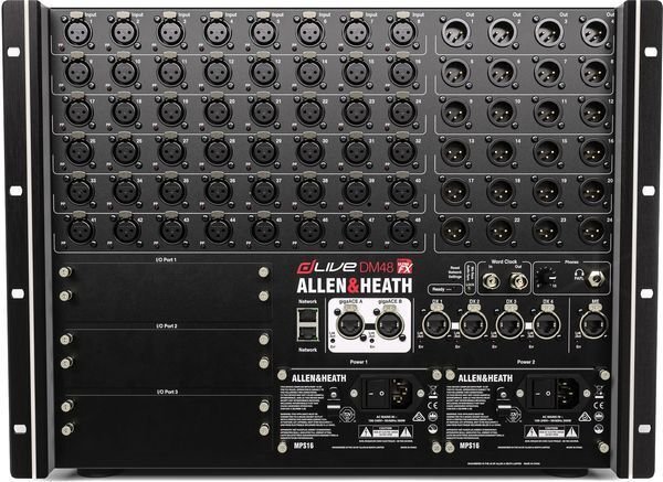 Allen & Heath dLive DM48 UFX MixRack 48-input Digital Stage Box