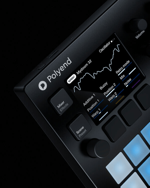 Polyend Synth ポリフォニックシンセサイザー グリッドに3つのシンセを配置して直感的な演奏ができる