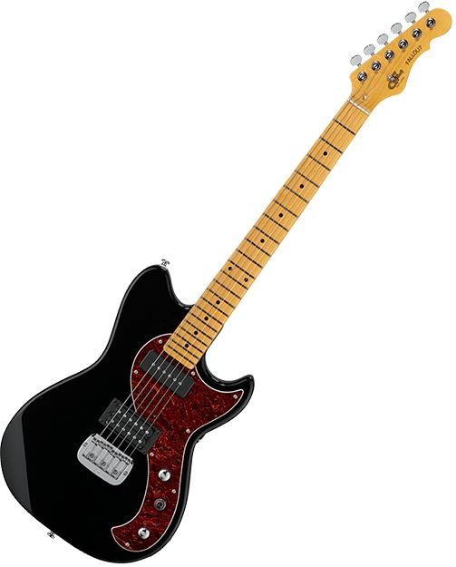 G&L Tribute Fallout Electric Guitar - Gloss Black | Sweetwater