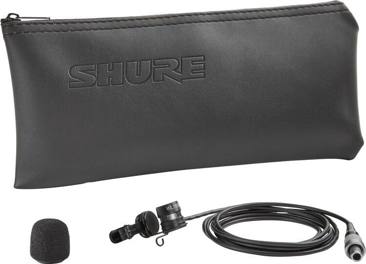 Shure WL185m Cardioid Lavalier Microphone With LEMO Connector - Black ...