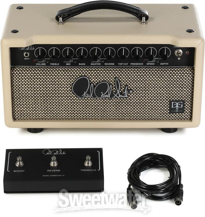 PRS DGT 15 David Grissom 15-watt Tube Head - Blonde Tolex | Sweetwater