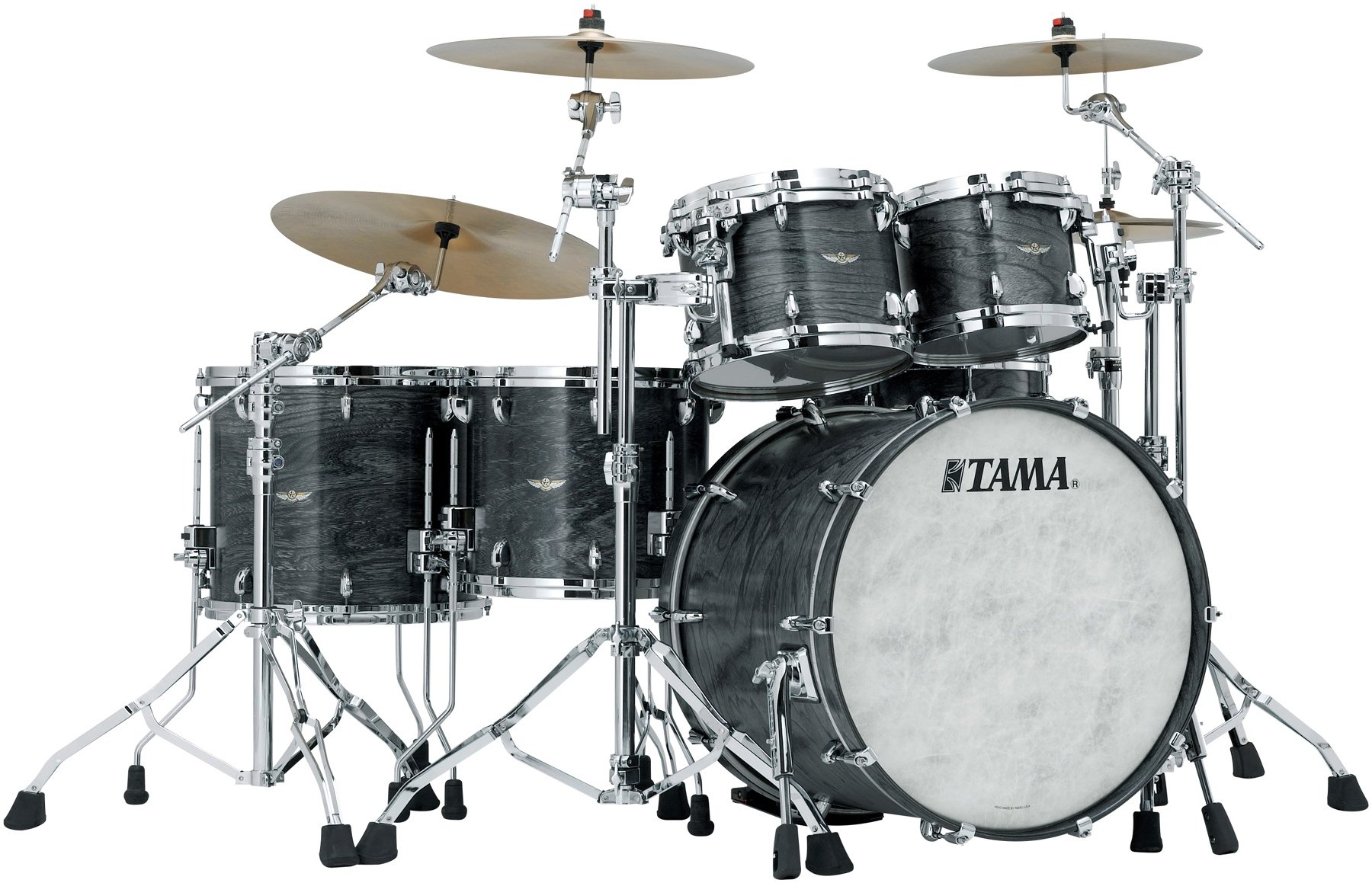 Tama Star Walnut 5 Piece Shell Pack Satin Charcoal Anese Sen Tama Star Walnut 5 Piece Shell Pack Satin Charcoal Anese Sen