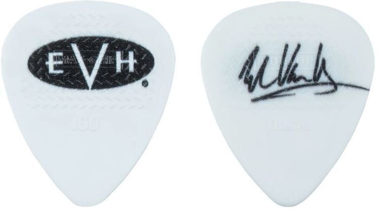 Evh Eddie Van Halen Signature Guitar Picks White 60mm 6 Pack Sweetwater 8434