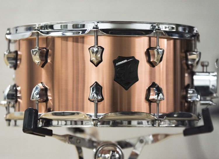 SJC Custom Drums Armada Series Copper Snare Drum - 7 x 14 inch