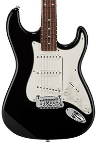 G&L Fullerton Deluxe Legacy Electric Guitar - Jet Black with Caribbean ...