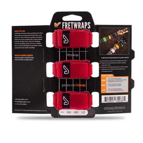 Gruv Gear FretWraps String Dampener - Large - Bandana Red