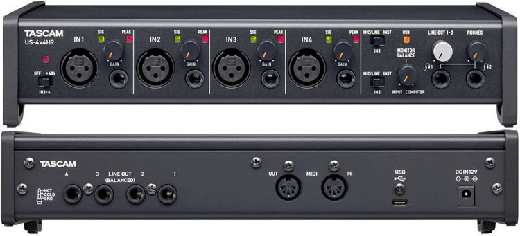 TASCAM US-4x4HR USB Audio Interface