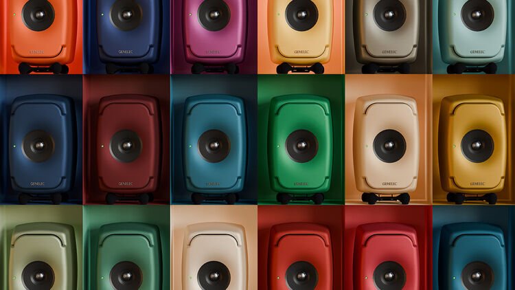 Genelec 8341 SAM 3-way Coaxial Powered Studio Monitor - Dark Grey